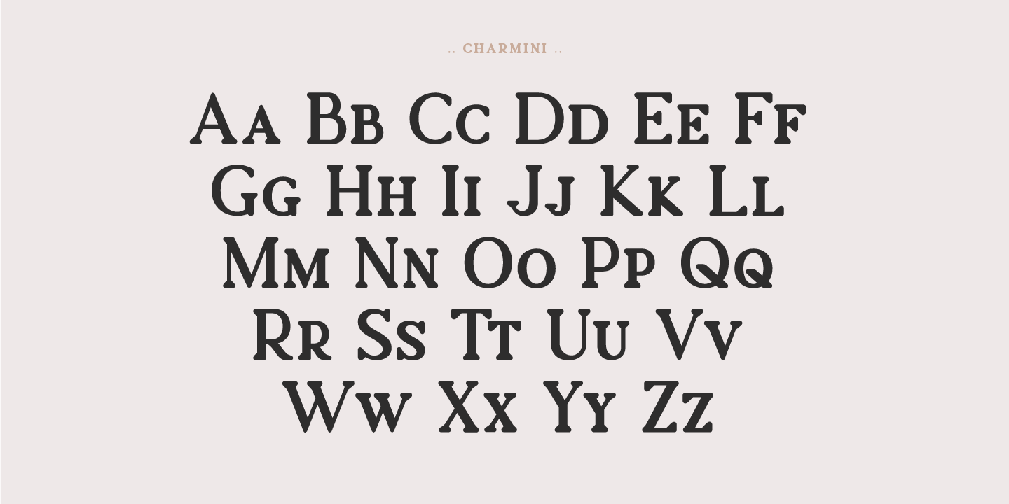 Charmini Thin Font preview